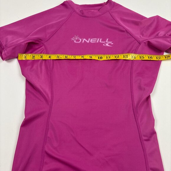 ONEILL Rashguard Womens L Pink UPF 50 Short Sleeve Swimwear - Picture 3 of 7